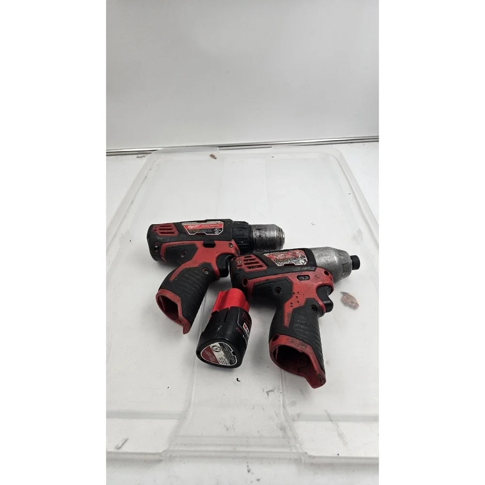 milwaukee drill + impact and battery